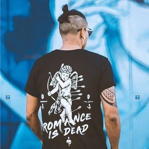 Urbamerican Black T-Shirt Rock and Tattoo Culture Brand Like New